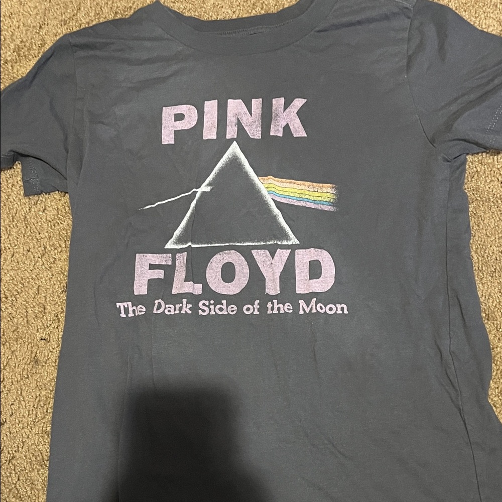Pink Floyd Kids T-Shirt - Dark Gray with Rainbow Graphic